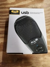 CAD U37 USB Studio Condenser Vocal Recording Microphone with Stand Black
