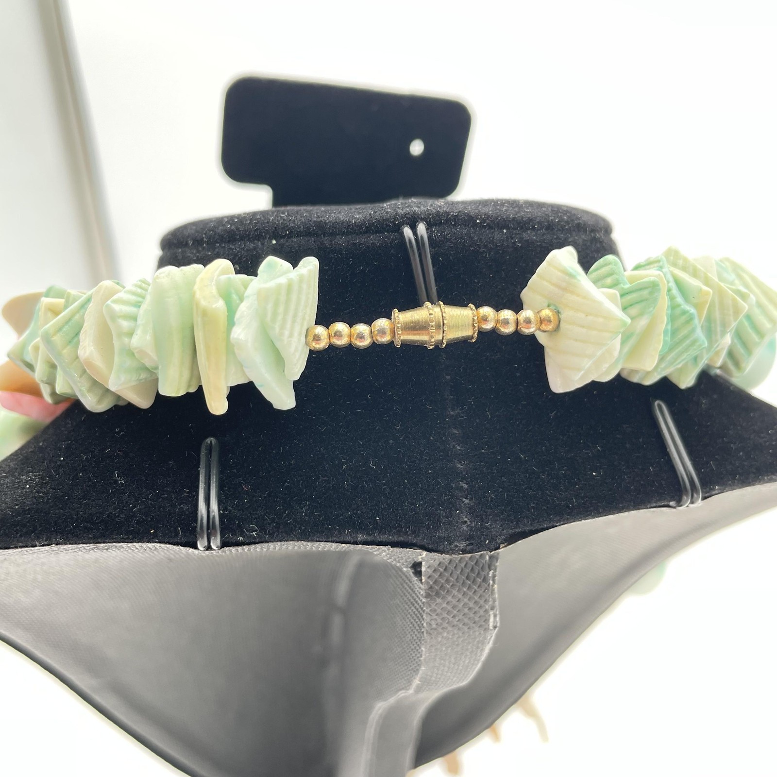 Boho Multicolor Shell Beaded Statement Necklace C… - image 6