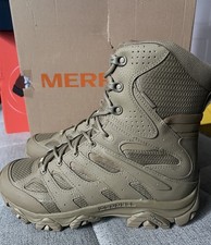 Merrell Moab 3 8" Tactical Zip Up Waterproof Boot Dark Coyote Mens Size 11.5