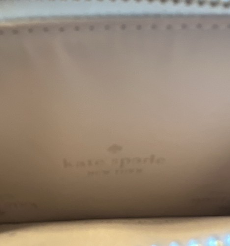Bracciale Kate Spade Lucy nuovo con etichette in pelle metallizzata piccolo con zip a L KJ031 vendita al dettaglio $95,99 - Foto 5 di 5