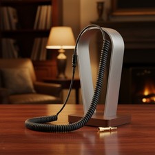 Aux Cable Replacement for AKG Headphones 4-15Ft Stretchable Gold-Plated TRS