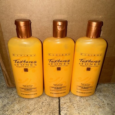CLAIROL TEXTURE & TONES 1 MIN  HAIR CONDITIONER/ RE-CONSTRUCTOR ( 3 X 8.5 Oz)