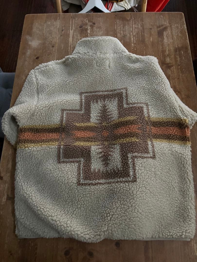 Pendleton Native Pattern Fleece Boa Jacket Men's … - image 2