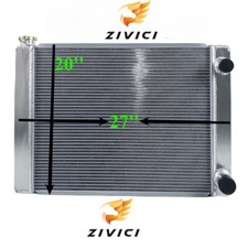 Universal 3 Row Aluminum Racing Dual Pass Radiator Chevy Ford 27 X 20