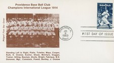US 2046 FDC Babe Ruth Baseball Providence Base Ball Club Philgraf