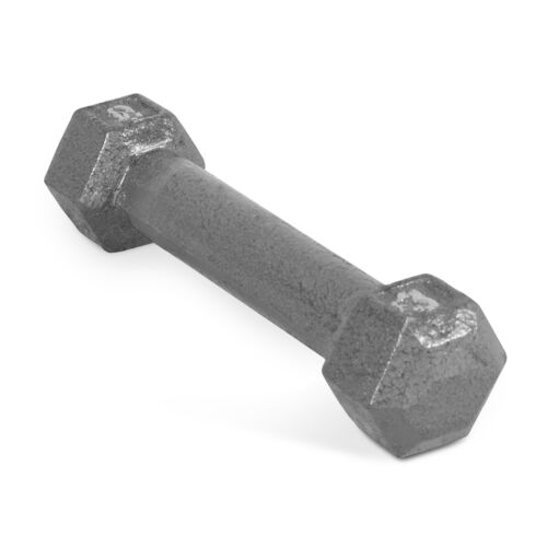 Barbell Cast Iron Hex Dumbbell, 3 lb, Single