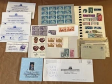 MIXED LOT OF STAMPS_ FIRST DAY ISSUE_MISC. SUPPLIES_ HERITAGE COUPONS