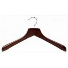 Only Hangers Contoured Deluxe Wooden Coat Hanger Pack of 4