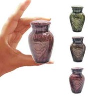 Wood Keepsake Urn - High Gloss Mini Cremation Urn