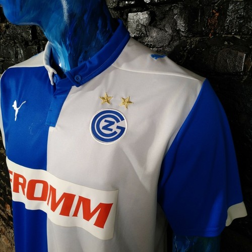 Grasshoppers Jersey Home football shirt 2014 - 2015 Blue White Puma Mens Size XL - Picture 6 of 12
