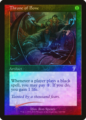 Throne of Bone FOIL 7th Edition HEAVILY PLD Artifact Uncommon MTG CARD  ABUGames