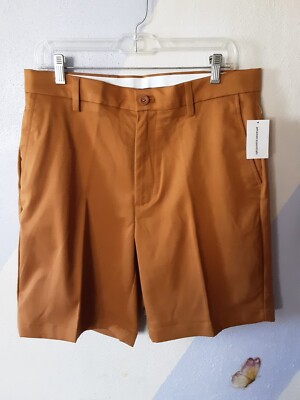 Amazon Essentials Mens Golf Stretch Shorts Size 34 Classic Fit Nutmeg Brown New
