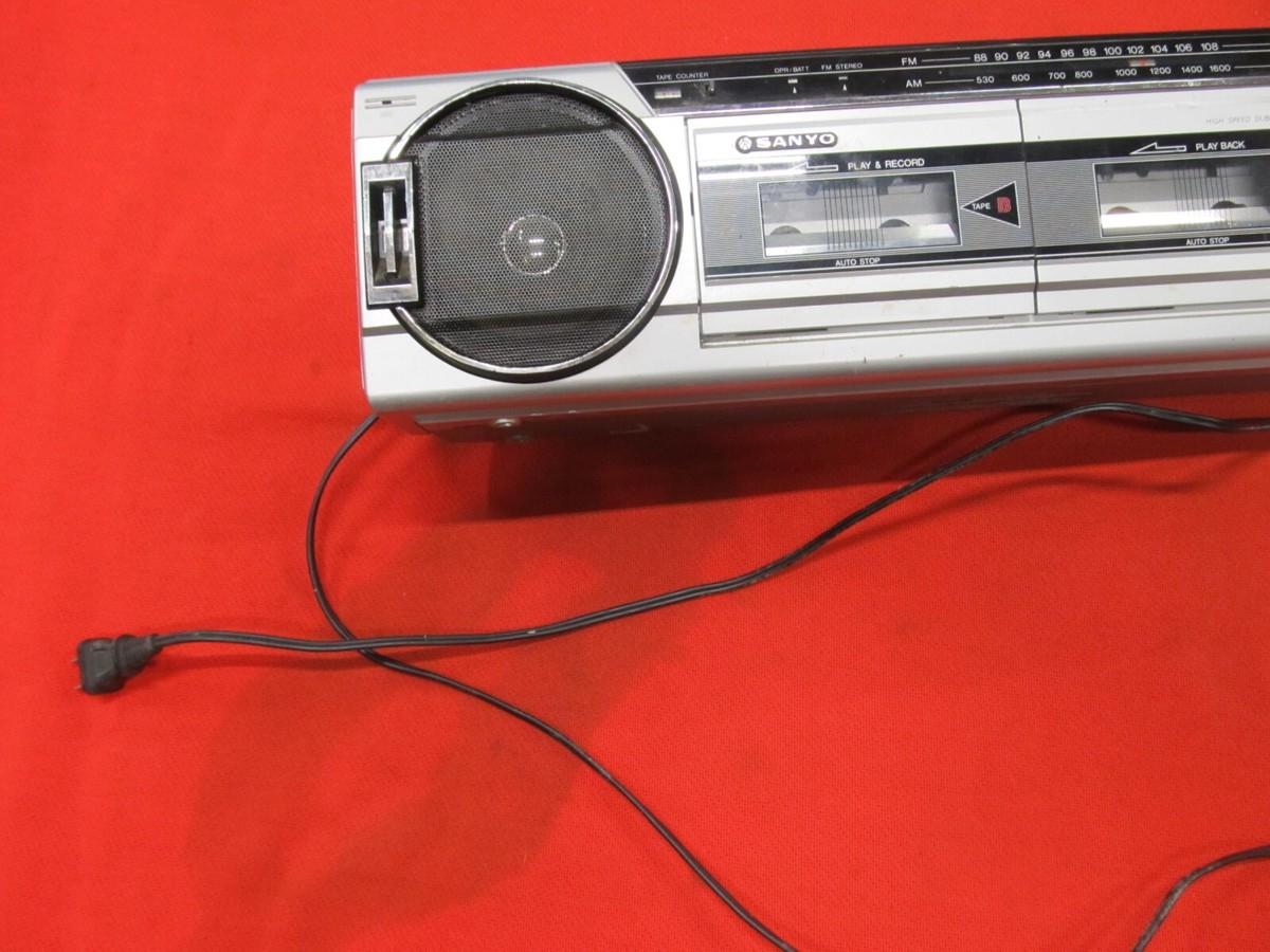 Sanyo M-W700 AM/FM Dual Cassette Radio Recorder For Restore | eBay
