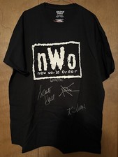 NWO Signed/Autographed Tshirt PSA LOA Scott Hall, Kevin Nash, XPac Auto