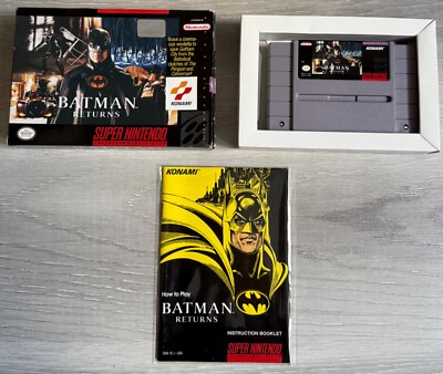 BATMAN RETURNS || SUPER NINTENDO || USA/NTSC || OVP+ANLEITUNG || GUTER ZUSTAND