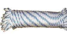 1/4" (6mm) x 75' Sail/Halyard Line, Double Braid Polyester, Sheets, Boat Rope
