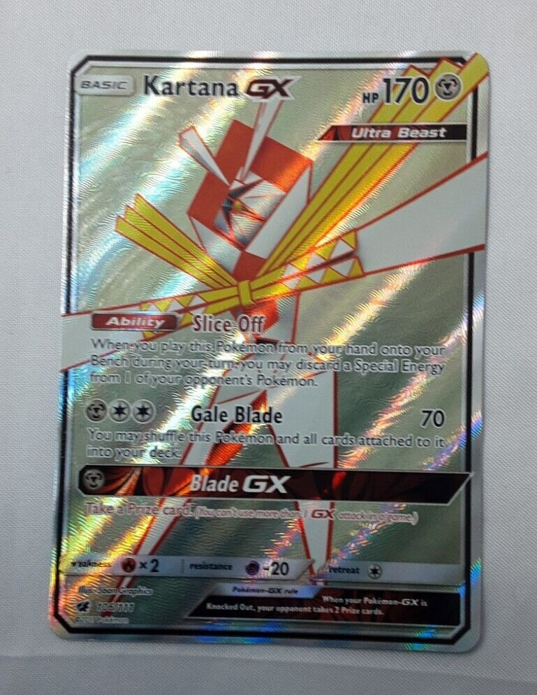 Pokemon Kartana GX 106/111 Crimson Invasion Full Art NM