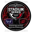 2023 NHL STADIUM SERIES DUELING PUCK CAROLINA HURRICANES VS WASHINGTON CAPITALS