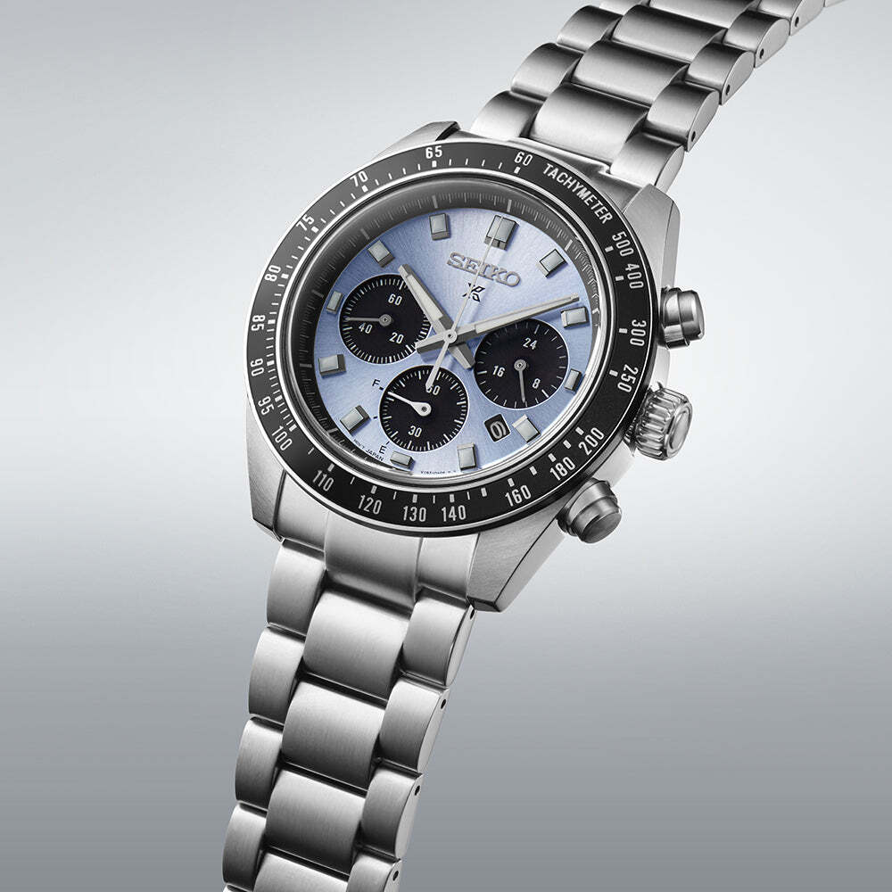 SEIKO PROSPEX SBDL109 SPEEDTIMER Solar Chronograph Watch Blue