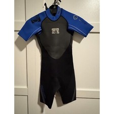 Body Glove Wetsuit Knee Length Pro2 2.1 Juniors Size 12 Blue Black Suit