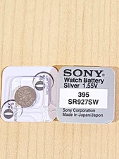 2 pcs single packs SONY 395 SR927SW (2 piece) SR927 Silver Oxide Watch Battery