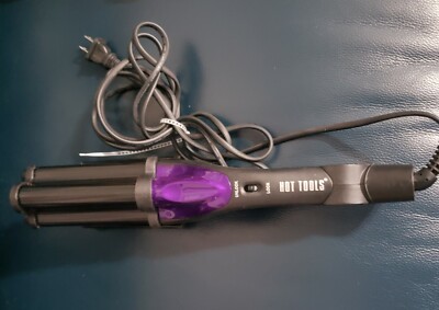 Hot Tools Ceramic Deep Waver - Purple/Black Model 2179 Hair Beauty Curling