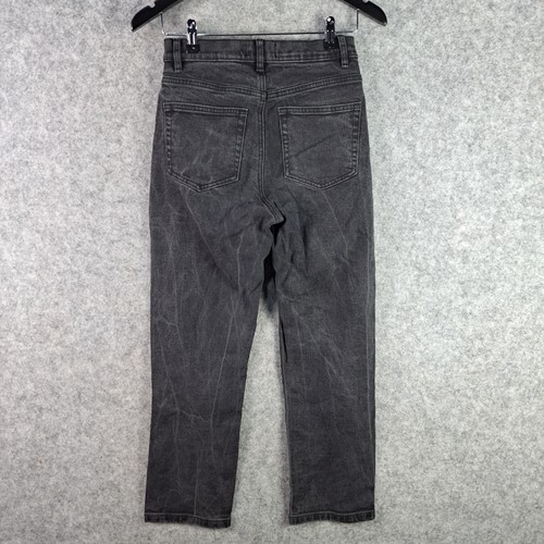 Dotti Jeans Womens 8 Black Straight Leg High Rise Zip Fly Denim Pockets 8065 - Picture 15 of 16