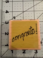 VAP! Scrap rubber stamp Congrats!