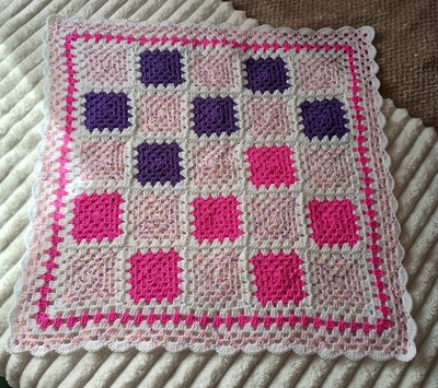 Crochet Handmade Baby Blanket, Baby Girl, Handmade, Baby Gift, Ready To Post 
