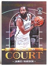 James Harden 2021-22 Panini NBA Hoops High Court Gold Holo #11 Brooklyn Nets