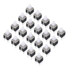 5.8x5.8x10mm PCB DIP Tact Tactile Push Button Switch Latching 6 Pin 20PCS