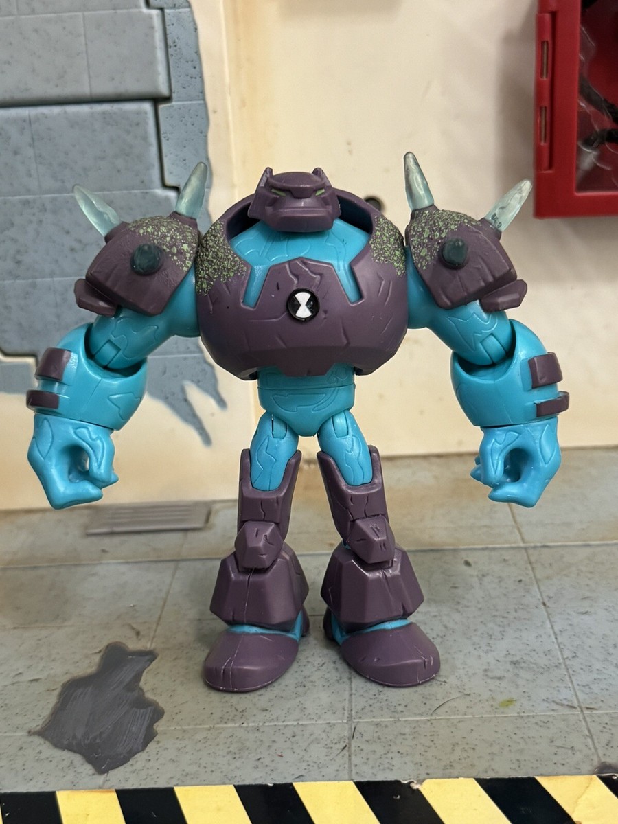 2 Ben 10 Omni Enhanced SHOCK ROCK & FOUR ARM Playmates Figure