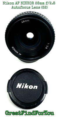 Nikon AF NIKKOR 28mm f/2.8 Autofocus Lens {52} | eBay