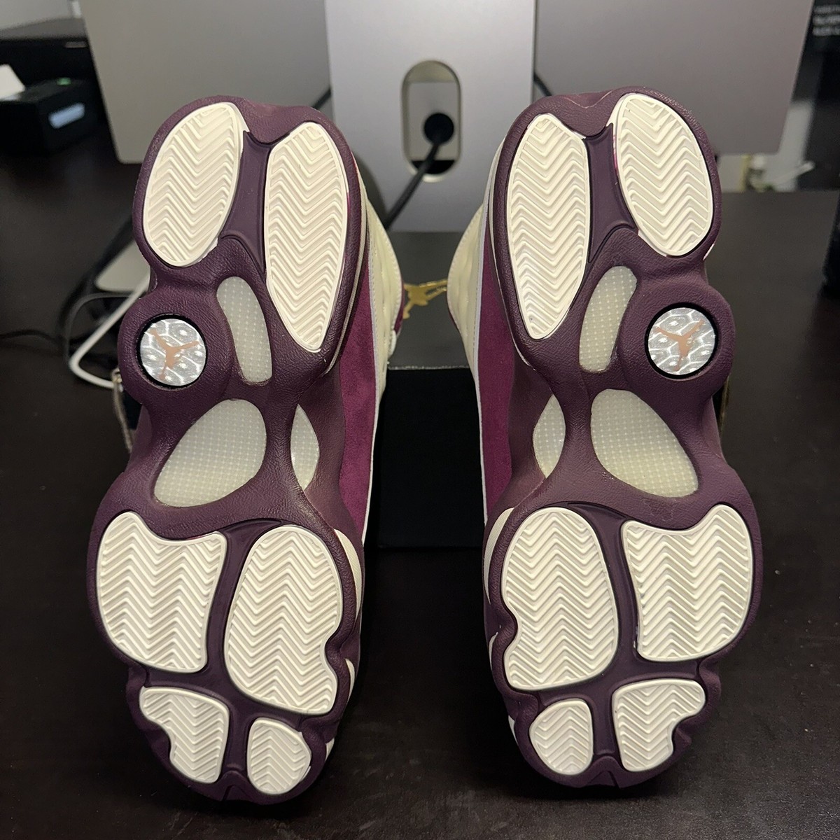 Jordan Retro 13 Shoes Sail And Bordeaux Size 8Y (9.5W) - Jordan 13 Retro Bordeaux Sail 439358-112 | eBay main image 4