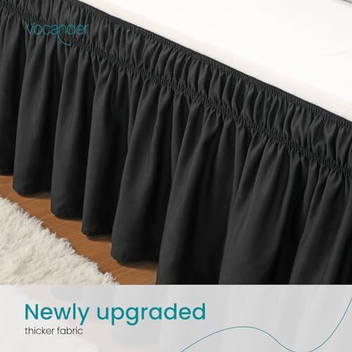 Queen Size Bed Skirt 14 Inch Drop Easy to Put OnElastic Queen14" Drop