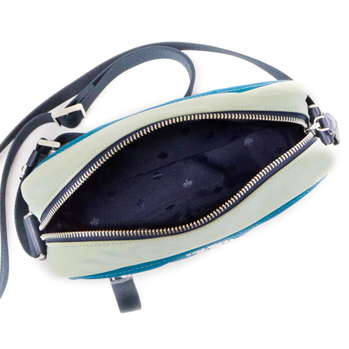 Kate Spade Bicolor Shoulder Bag Nylon Leather K4621 Camera Blue Used eBay