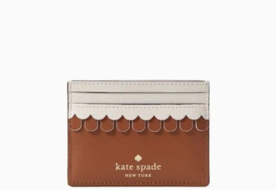 在庫有! Kate Spade★Gingerbread Small Slim Card Holder Kate Spade Gingerbread House Small Slim Card Holder Wallet
