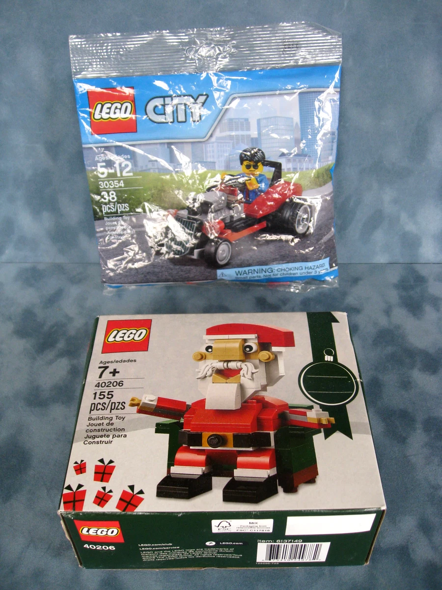 2 sealed unopened Lego sets Christmas Santa 40206 Lego City