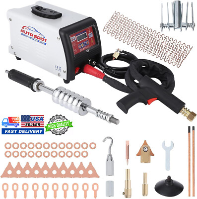 Dent Puller Spot Welder Welding Machine 18KVA Car Body Repair Kits 110V 9 Modes