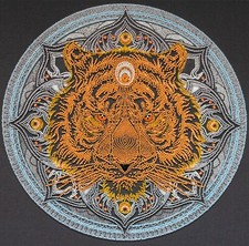 Abris Art Bead Embroidery Kit Sign Of Strength, Needlepoint Kit,DIY Beaded Tiger