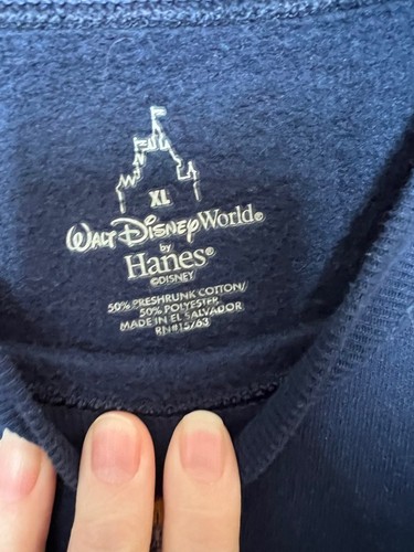 Walt Disney World youth XL crewneck sweatshirt navy blue - Picture 3 of 3