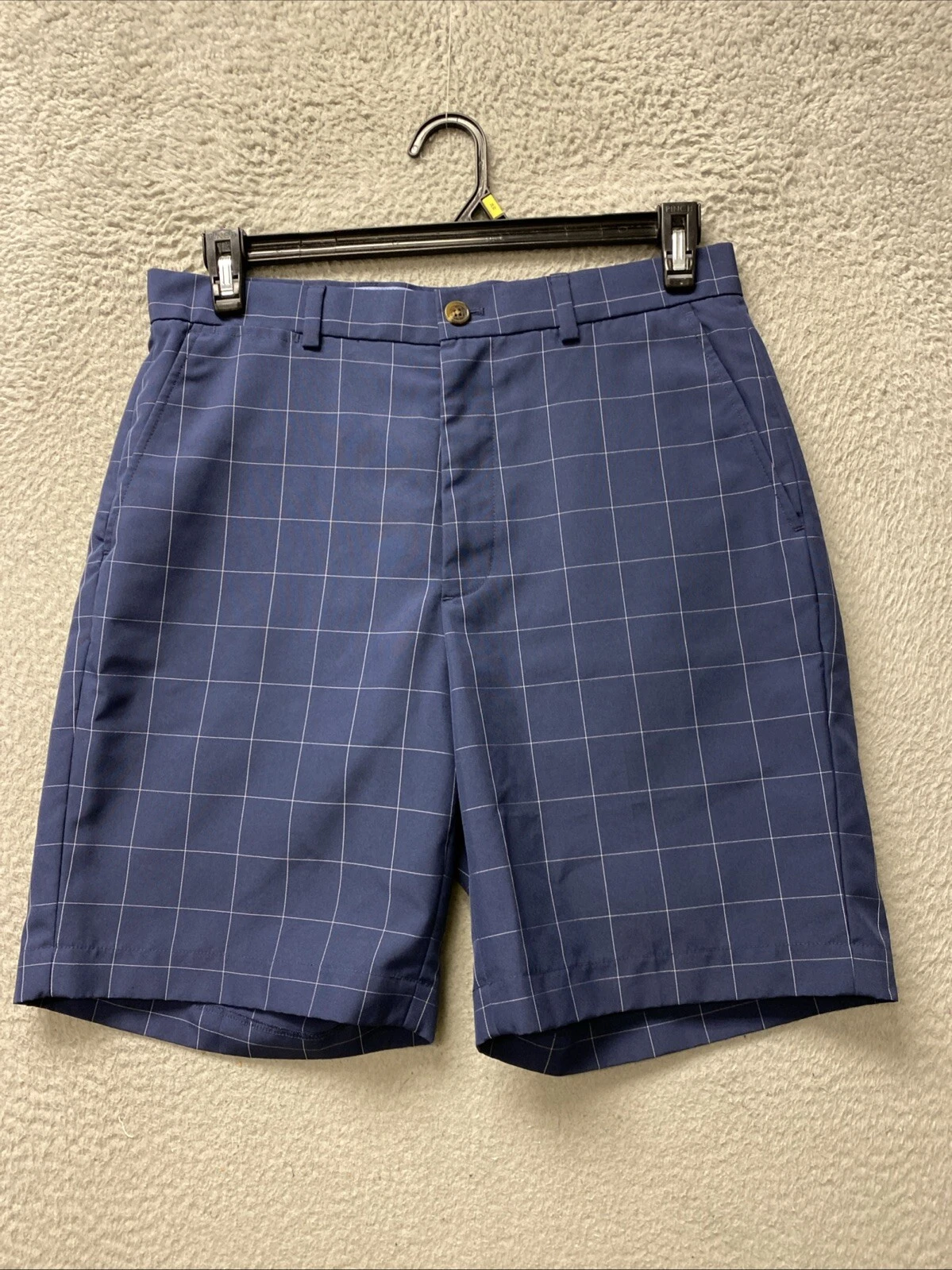 Brooks Brothers Shorts Mens Size 33 Shorts Preppy Golf Navy Check /130-11