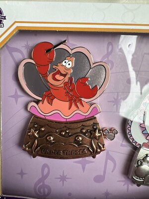 Disney D23 Expo Joy Everyday Jumbo 4 Pin Set Sebastian Simba Genie
