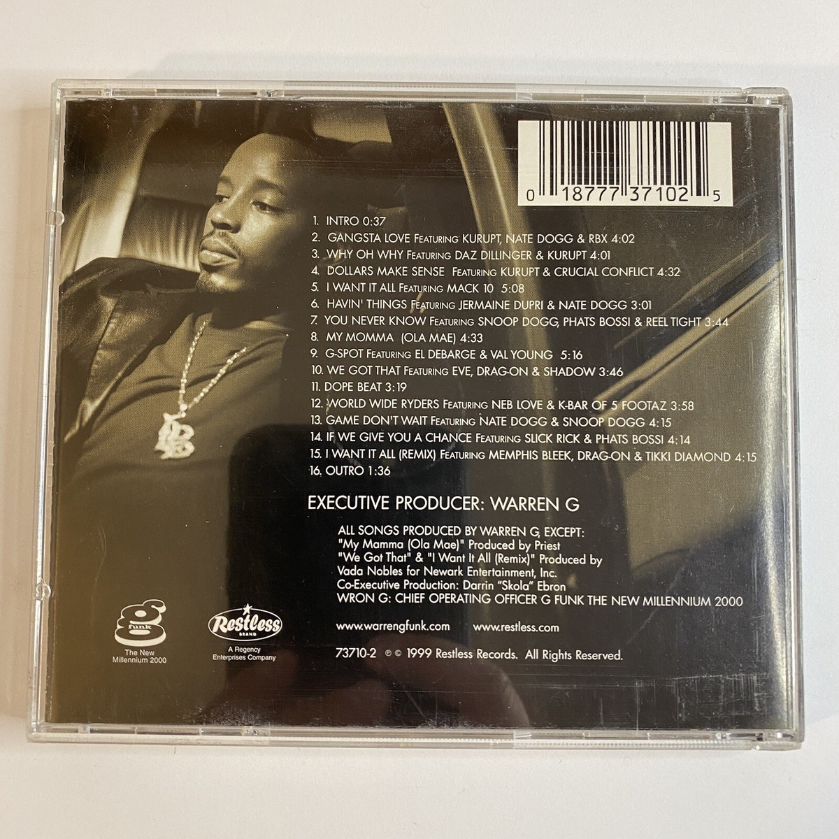 I Want It All [PA] by Warren G (CD, Oct-1999, Restless