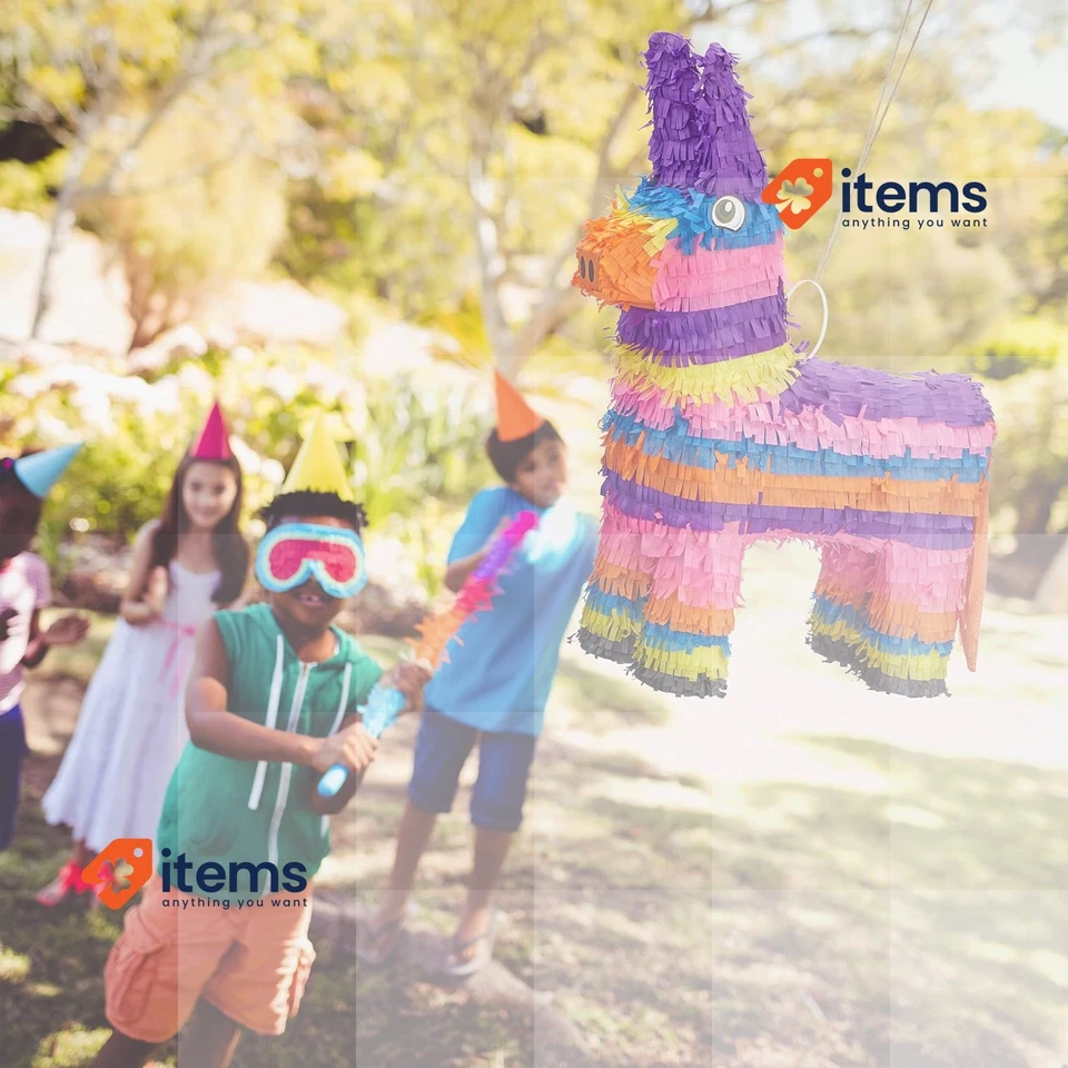 Piñata De Burro Colgante Relaxdays Multi 55 X 40 X 13 Cm Niños Niñas - Imagen 2 de 4