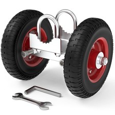 Heavy Duty 8 Inch Rolling Gate Wheels Double U Bolts Gate Rollers Hardware