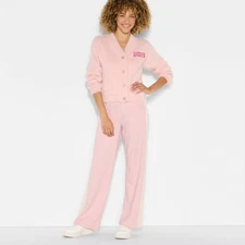 Wicked x Katie Kime Women's Logo Graphic Cardigan - Light Pink XXS