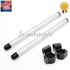 52mm 1in Rised ClipOns Fork Handlebar Clamp Handle Bar Tube Ends Hollow CNC 7/8"