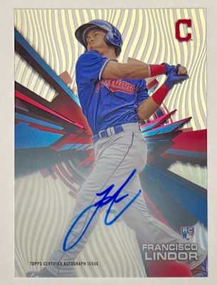 2015 High Tek Francisco Lindor Rookie Waves/Grass  Auto -  #HT-FL !