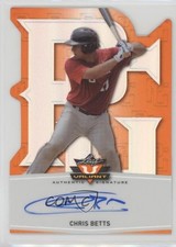 2014 Leaf Valiant Orange Prismatic 23/25 Chris Betts #PGV-CB1 Auto 0af